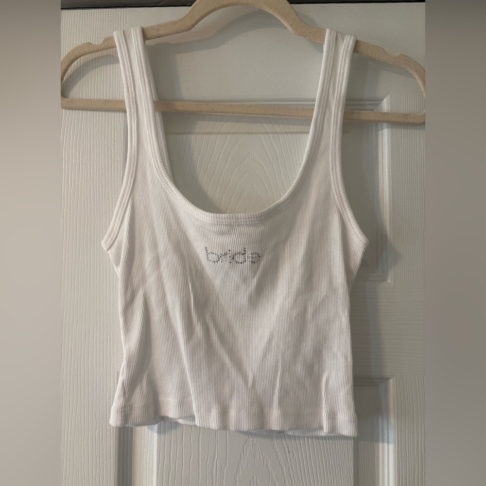 Show Me Your MuMu White Bride Tank Top